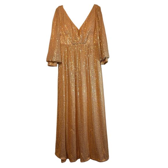 Giffniseti Sequin Gold Gown - Sze XL - Picture 15 of 16